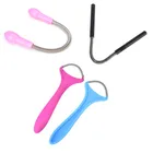 Женский эпилятор для удаления волос на лице, ролик из нержавеющей стали, гладкий пружинный изгиб, устройство для очистки лица