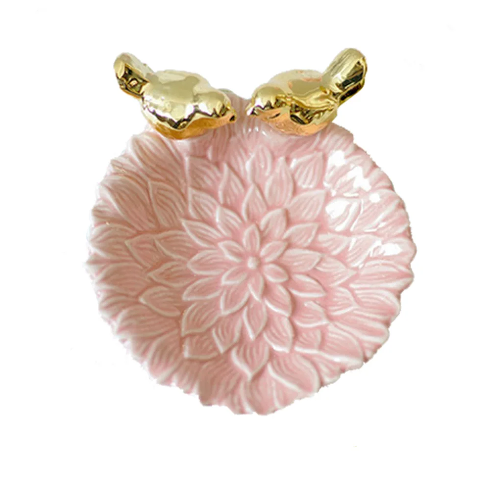 Поднос для ювелирных изделий элегантный керамический Настольный органайзер