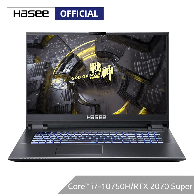 Игровой ноутбук Hasee G10-CU7PF Intel core I7-10750H + RTX2070 super/16 ГБ ОЗУ/512 SSD 1T HDD/IPS 17 3 дюйма Гц -