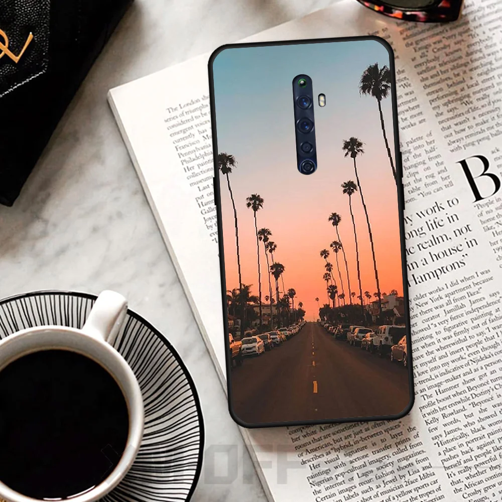 Мягкий черный чехол для телефона BaweiTE Mountain highway OPPO R9 R9S 9S PLUS 11 plus 11S 15 Normal 17 17pro |