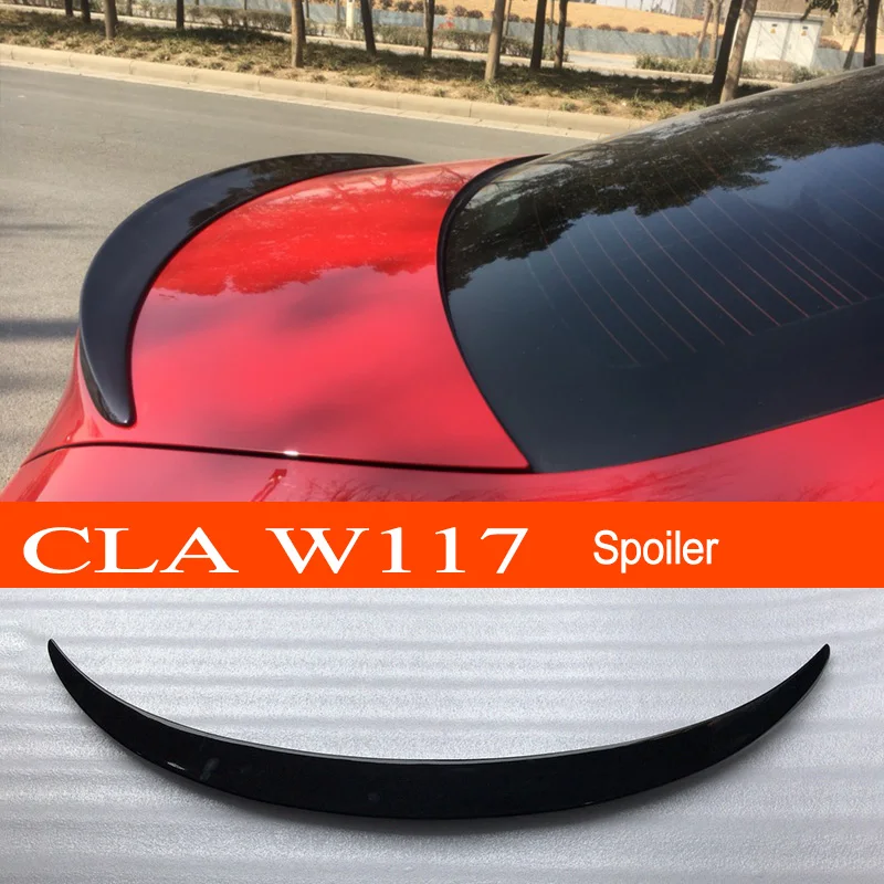 Автомобильный задний спойлер W117 из ABS-пластика для Mercedes-Benz CLA-класса C117 CLA45 CLA180 CLA200 CLA250 2013-2019 и выше.