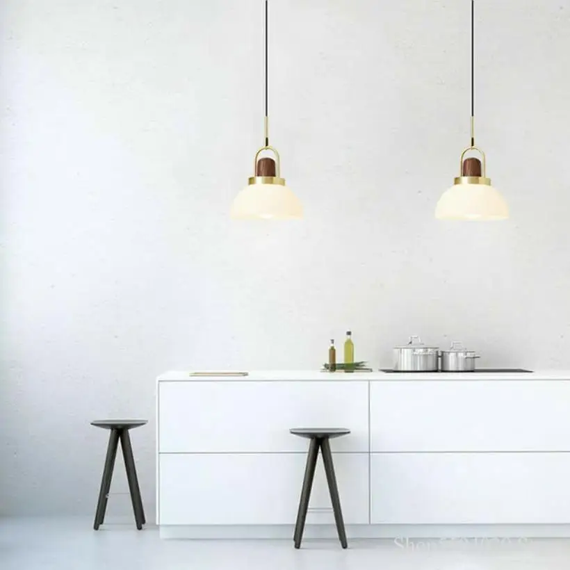 Nordic Design стеклянные шаровые подвесные светильники простой современный