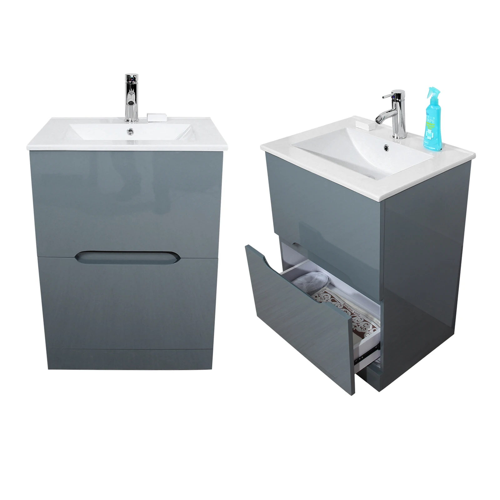 Раковина в нордическом современном стиле для ванной комнаты стильный шкаф