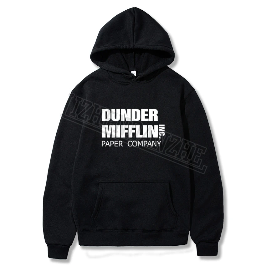 Мужская толстовка с капюшоном и принтом dander Mifflin Повседневная Толстовка для