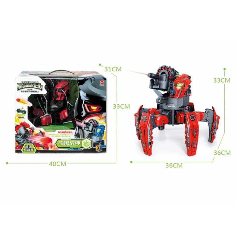 MoFun 2 4G космический воин с радиоуправляемым роботом 6-легированный робот дисками и