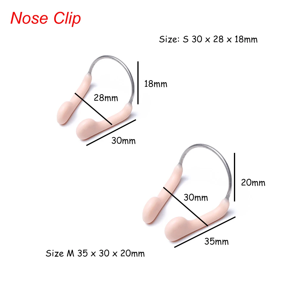 

1Set Waterproof Soft Silicone Swimming Earplugs Nose Clip Protective Case Prevent Water Protection Ear Plug Swim Dive Supplies