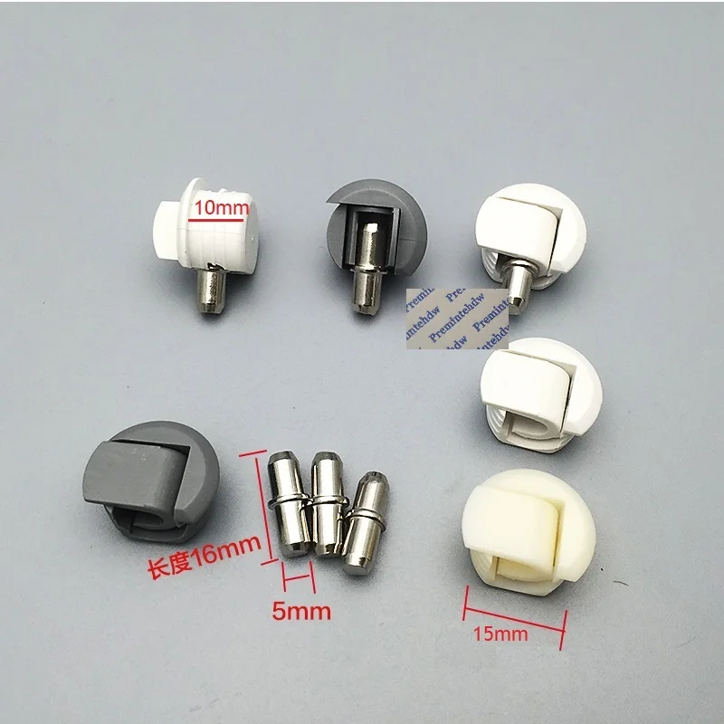 100 шт./лот 5 мм вал купольная мебель Полка для шкафа держатель прищепки кронштейн