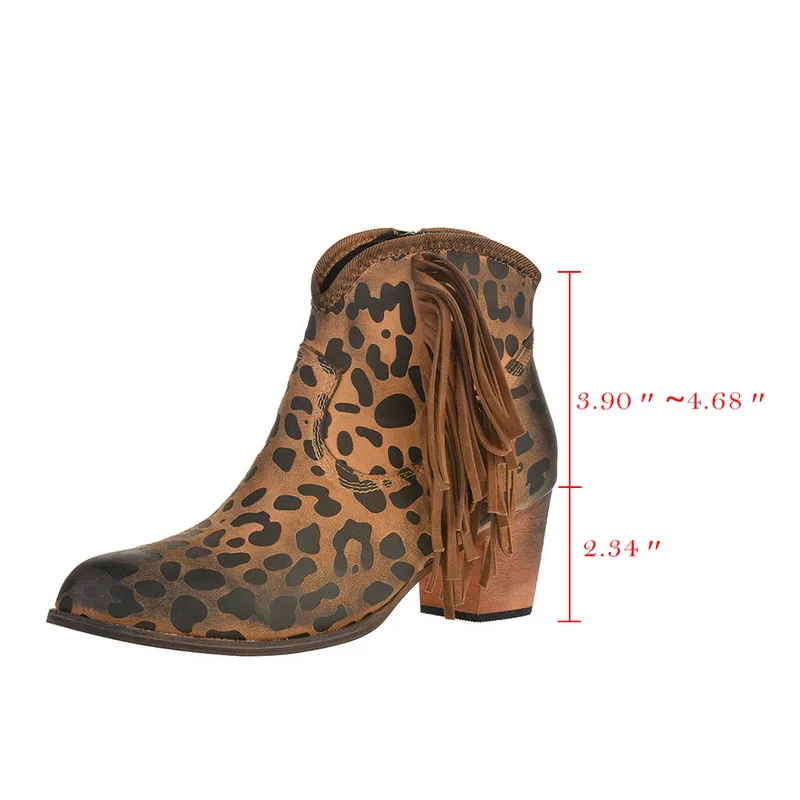 Женские ботинки в богемном стиле Ботинки на каблуке бохо Этнические женские