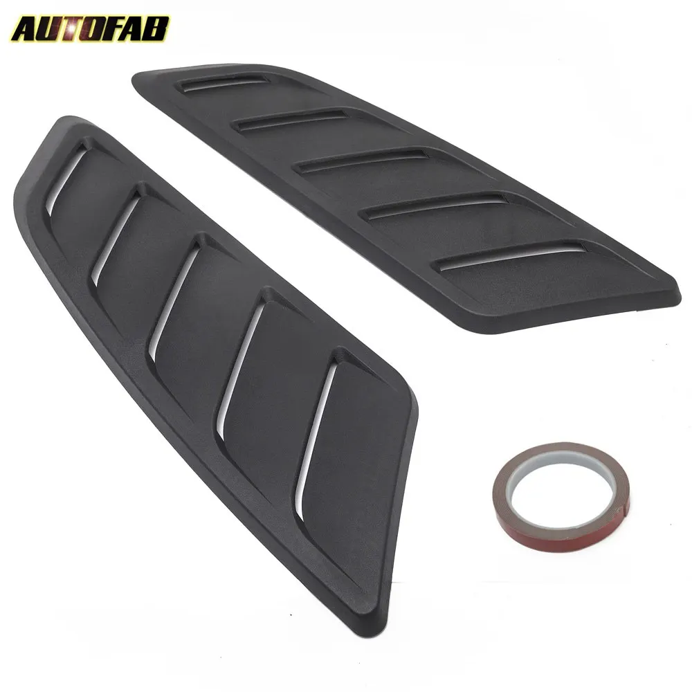 AUTOFAB Universal ABS Car Hoods Vents Bonnet Cover Cold Air Flow Intake Louvers Hood Kit 2pcs AF-TFTY110 | Автомобили и мотоциклы