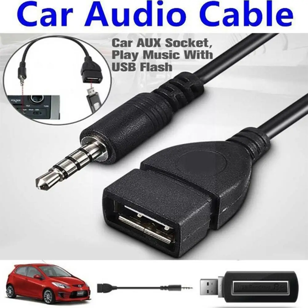 

3.5mm Male Audio Aux Jack To Usb 2.0 Type A Female Otg Converter Adapter Cable Stereo Audio Aux Adapter Cable For Car Mp3 B0c6