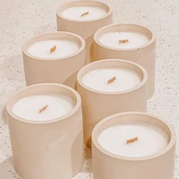 concrete cement candle cup mold round diy concret candlestick silicone mold cement vessel molds for candles