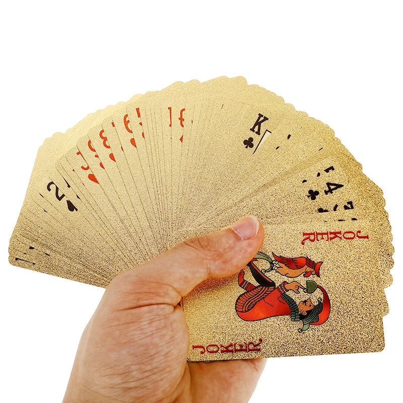 Набор Игральных Карт водонепроницаемые с золотым покрытием | Спорт и развлечения