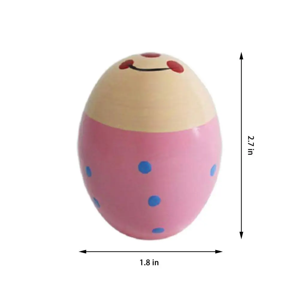 

Easter Wooden Musical Egg Safe Maracas Egg Shaker Toy For Kids Easter Egg Sand Balls Early Education Toy Children Toy Gifts