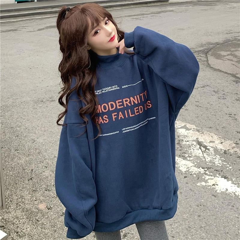 

2020 Women'S Latest Plush And Thickened Crew Neck Sweater Hoodie