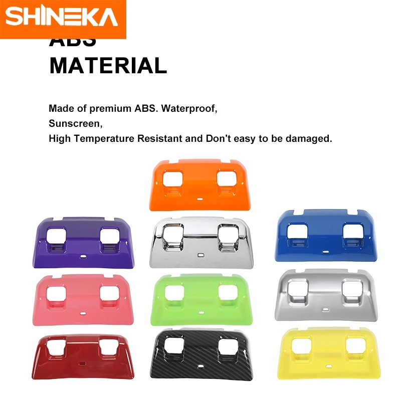 SHINEKA ABS Car Rear Seat Armrest Box Window Switch Button Decoration Cover For Jeep Gladiator JT Wrangler JL 2018-2022 | Автомобили и
