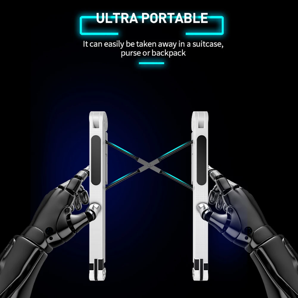 

Portable Adjustable Lightweight Notebook Cradle Collapsible Notebook Support Lifting Cooling Bracket with Non-slip Pad