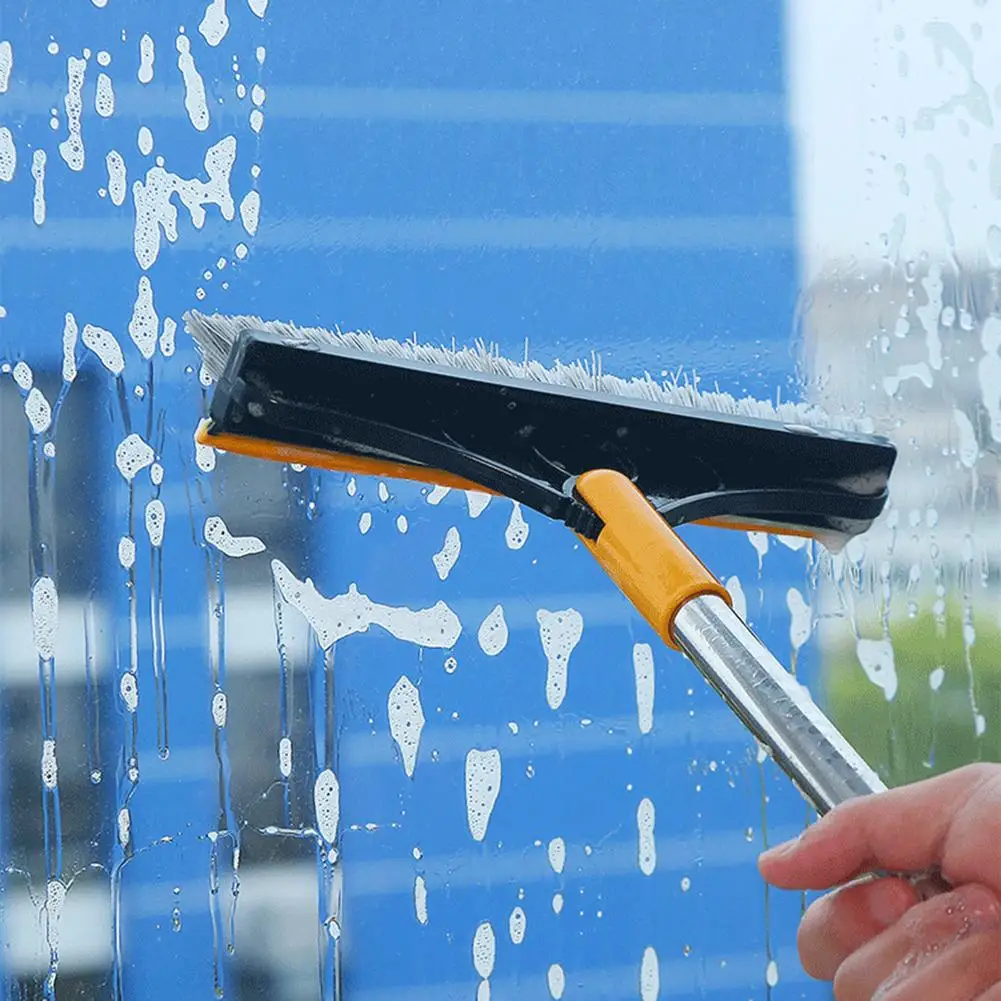 

Hot Sale Lengthened Window Squeegee Cleaner Brush Shower Car Wiper Sponge Long Handle Cleaning Brush Window Cleane