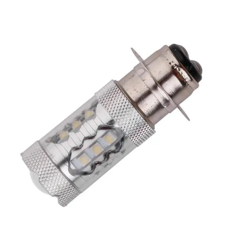 

Motorcycle LED headlamp p15d 80W single claw 2828 high power 16smd highlight H6 bulb