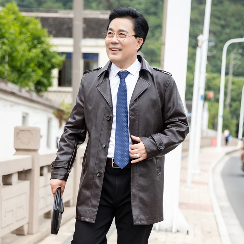 

Add a man's leather jacket, a man's sheepskin coat, a man's autumn leather jacket