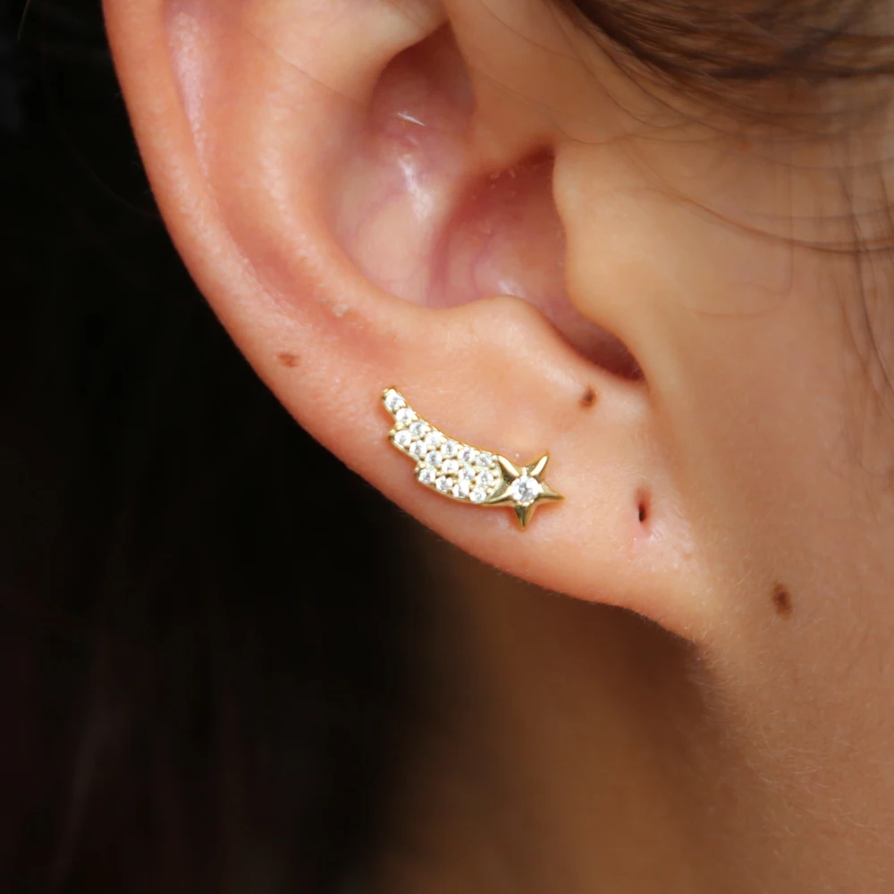 Роскошные свадебные серьги из стерлингового серебра 925 пробы с кристаллами и