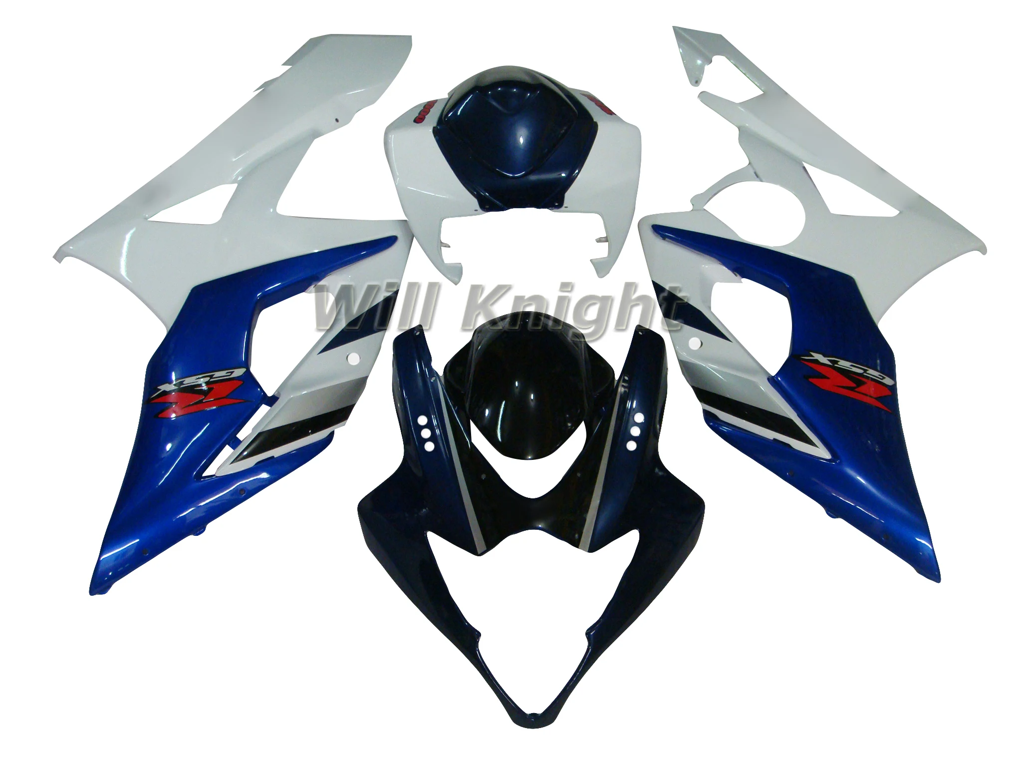 

For Suzuki GSXR1000 2005 2006 ABS Injection Motorcycle Body Frame Fairing Kit Glossy Blue White