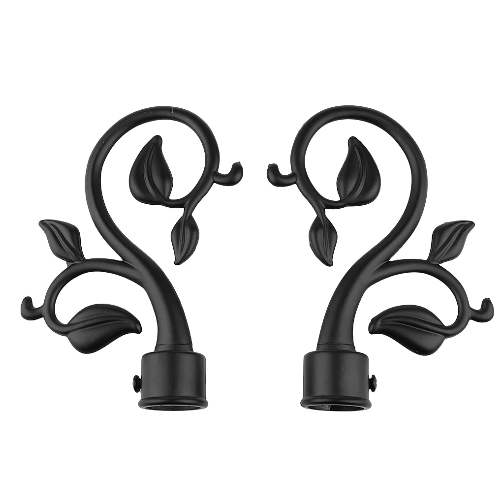 2x классические наконечники для занавески в форме листьев кухни ванной комнаты