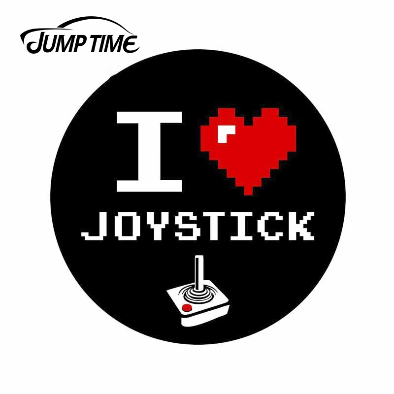 JumpTime 13x13 см аркадная игра I Love джойстик автомобильные наклейки граффити наклейка