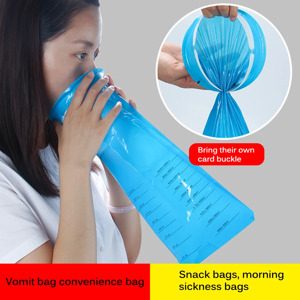 

Emergency Vomit Bag Disposable Motion Sickness Nausea Vomit Bag Pregnancy Outdoor Multi-functional Grade Sickness Bags