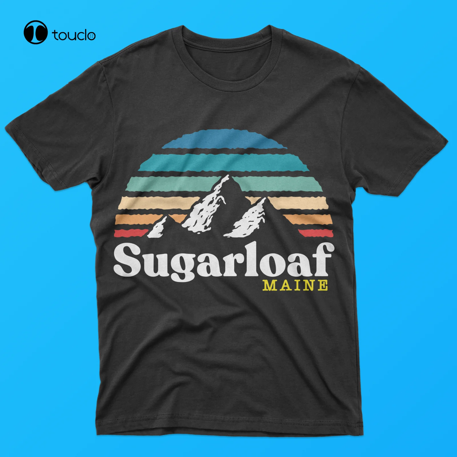 New Sugarloaf, Maine - Usa Ski Resort 1980S Retro T-Shirt Tee Shirt S-5Xl
