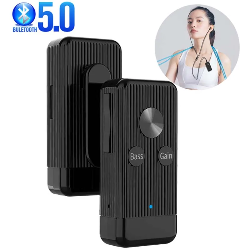 

Bluetooth-приемник 5,0, с басовым шумоподавлением, с микрофоном