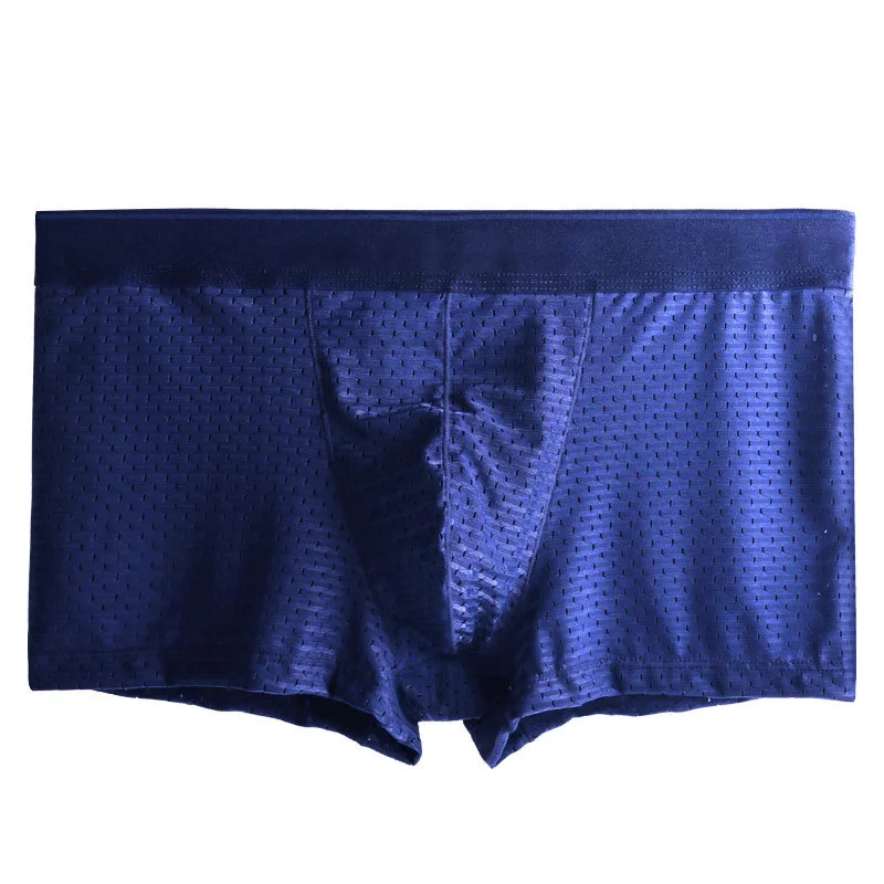 

Man Ultra-Thin Ice Fiber Breathable Mesh Boxers Shorts Underpants Underwear FEA889