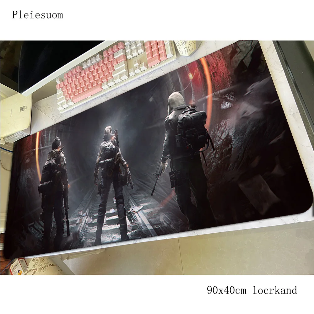 

tom clancy's the division mouse pad gamer mousepad 900x400x4mm rubber desk mat gaming accessories game keyboard mats oversized