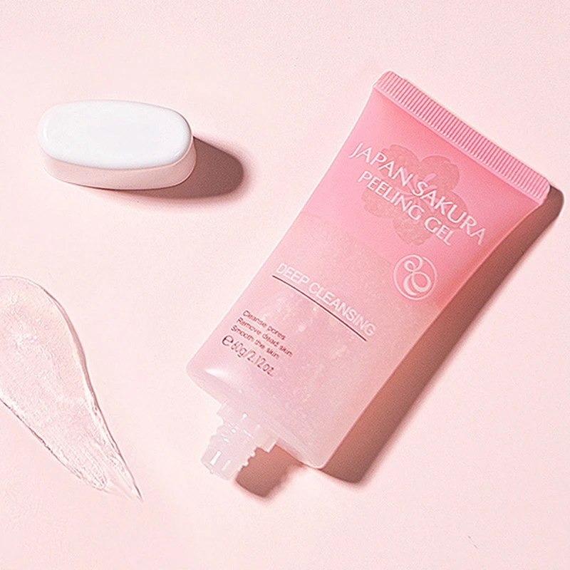 60 г Вишневый пилинг для лица гель глубокого очищения пор уменьшение черных точек