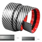 2021 углеродное волокно резиновая молдинговая полоса мягкая черная отделка бампер полоса DIY дверной порог протектор края гвардии наклейки на машину стайлинга автомобилей