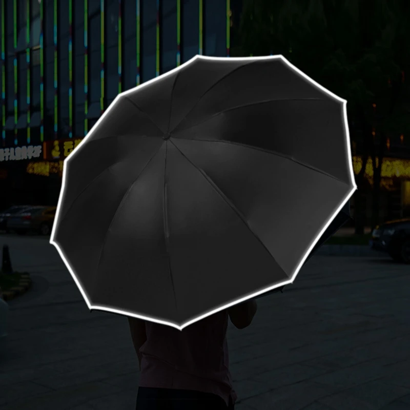 Automatic Umbrella Folding Sun Umbrellas 12K Windproof Rain Big Men Women UV Parasol |