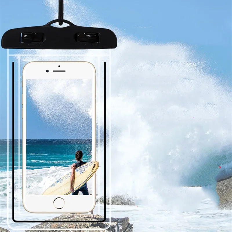 Водонепроницаемая сумка для телефона водонепроницаемая плавания дайвинга пляжа