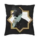 Наволочка Dellafuente с эмблемой, 40*40 см, декоративная наволочка в виде испанского рапера, наволочка для дивана, автомобильная наволочка с двусторонним принтом