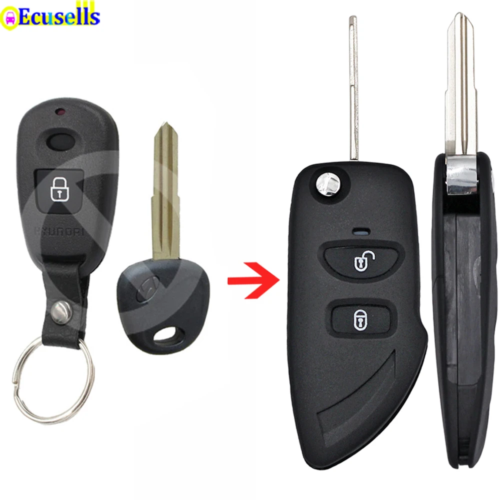 Раскладная откидная оболочка ключа дистанционного управления чехол Брелок 2