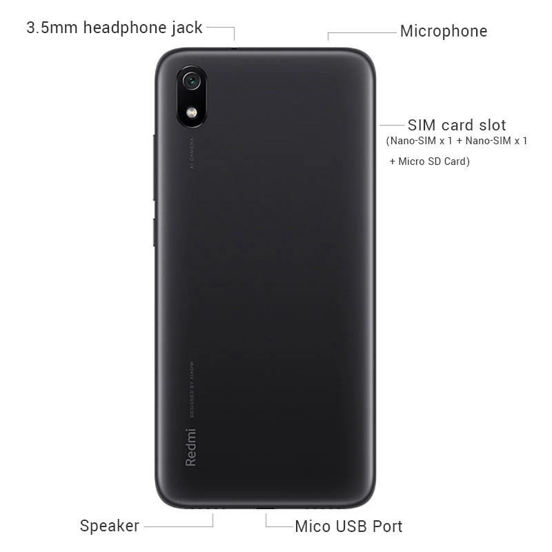 Xiaomi Redmi 7A 7 A 3 Гб оперативной памяти 32 встроенной смартфон глобальная прошивка