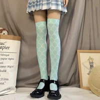 new style 3d printed summer thin stockings kawaii girls comfortable thigh high stocking lovely over knee sexy stockings