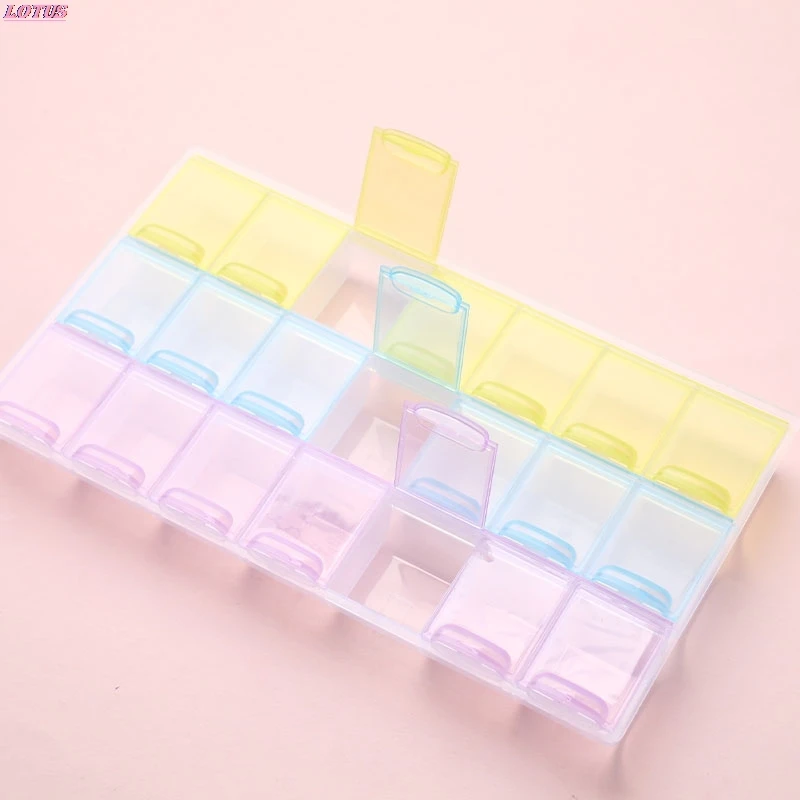 Контейнер для таблеток 1 шт. 28 ячеек коробка на 7 дней Еженедельный медицинский