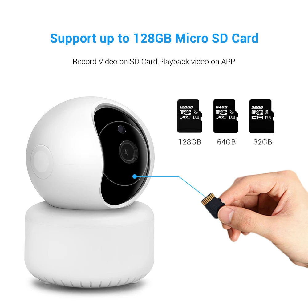 2288*1288P 3MP WIFI Camera Mini Pan/Tilt IP Auto Tracking Two-Way Audio Motion Detection XMEYE Cloud ICsee Baby Monitor | Безопасность и