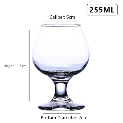 Whisky Cup 255ML Классический тумблер для виски красный винный коктейль бренди пиво водка Маргарет Кубок для шампанского стеклянный бар бытовой высокой емкости посуда для напитков - Цвет: Whisky Cup 255ML