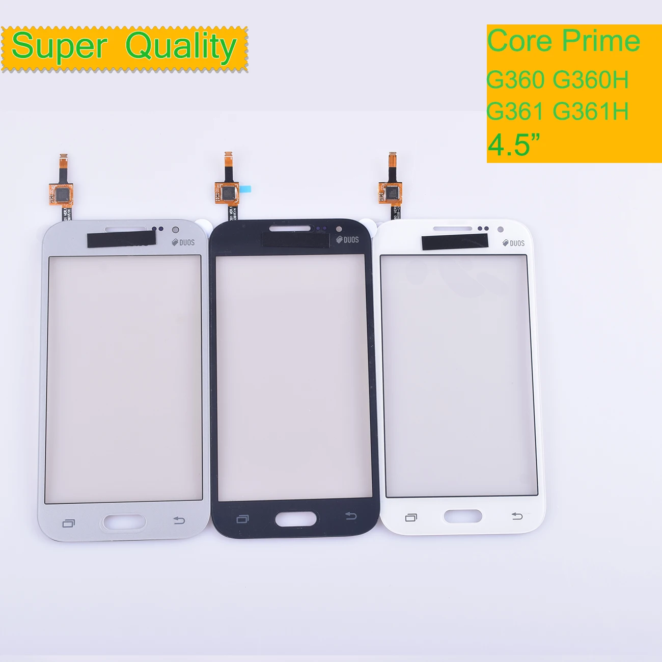 10 шт./лот для samsung Galaxy Core Prime G360 G360H G361 G361F G361H сенсорный экран Сенсорная панель дигитайзер Переднее стекло сенсорный экран