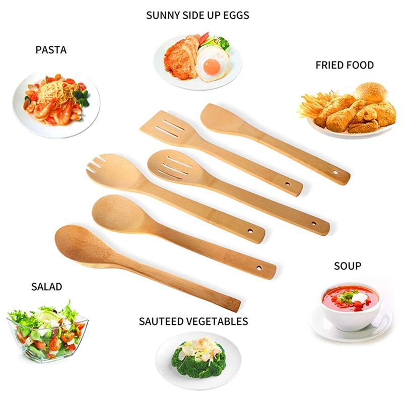 

1 Set Bamboo Cooking Utensil Set with Holder &1 Pcs Replacement HEPA Filter Fit for Dyson TP03 TP00 AM11