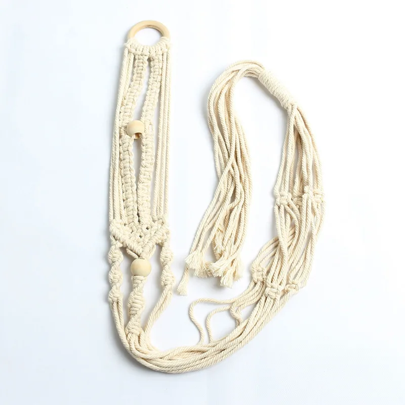 Садовая декоративная веревка вешалка для растений макраме хлопок использования