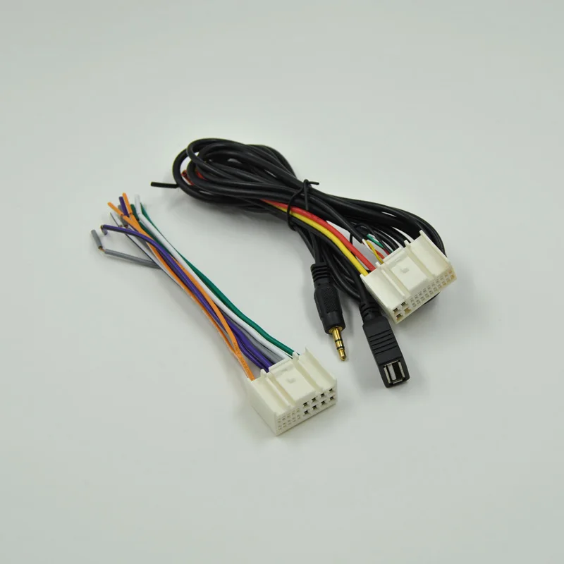 USB кабель для Hyundai IX35 Sonata 8 Kia Rio K2 K5 подключения к машине CD хвосту и AUX башне|usb aux