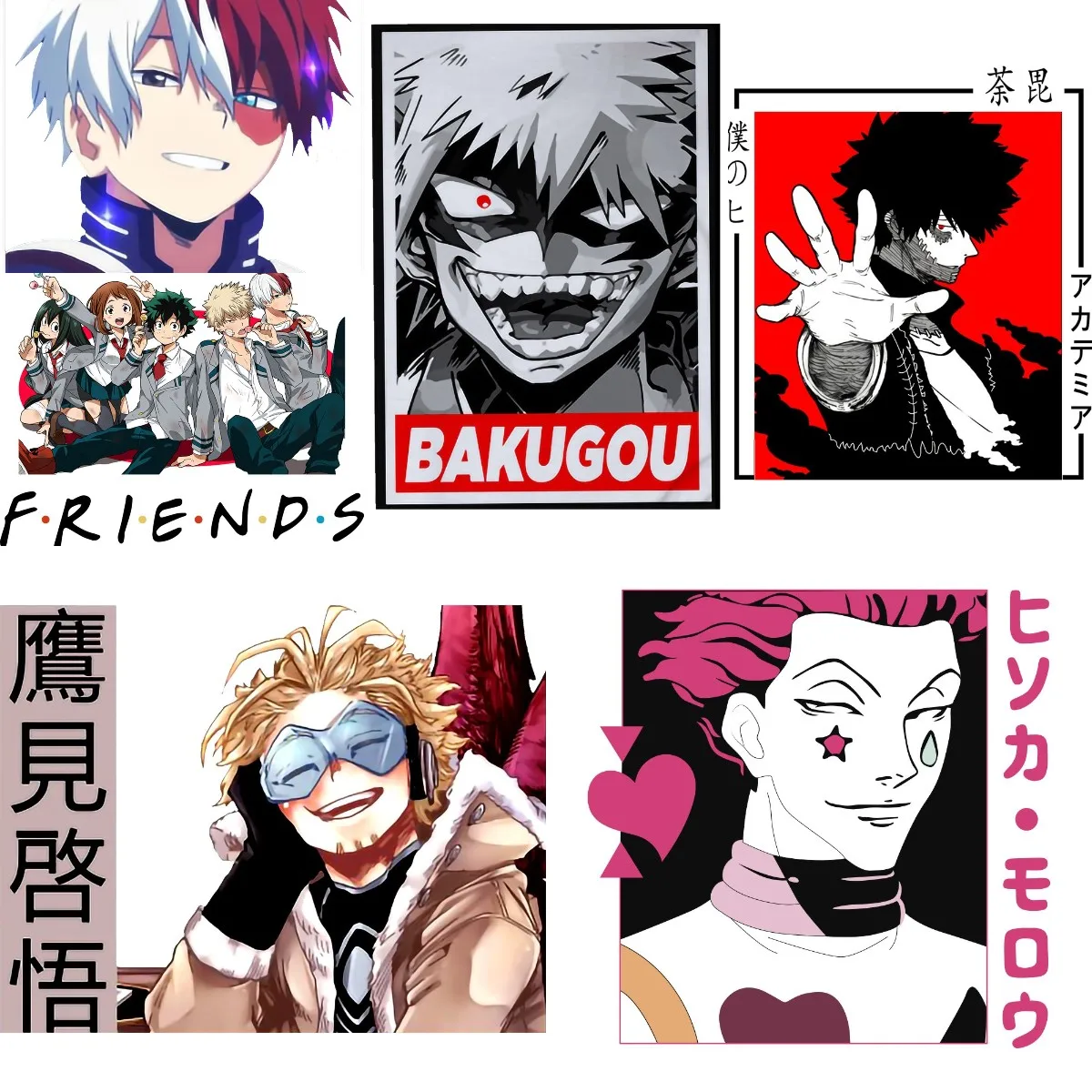 Термотрансферная нашивка для одежды с рисунком аниме мой герой академия - купить