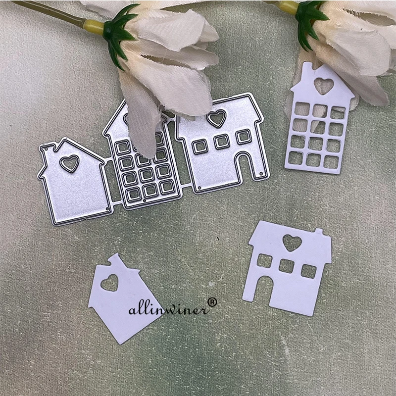 

Металлические штампы в форме сердца для украшения дома, трафареты для «сделай сам», скрапбукинг, декоративное тиснение, ручная работа, шабл...