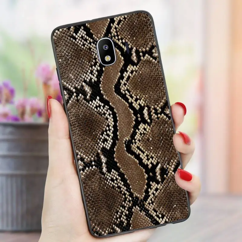

Leather Snake Scales Phone Case for redmi 5 plus 6A 7A 8A 9A note 7 8T 9S Black Soft pro max nax fundas cover
